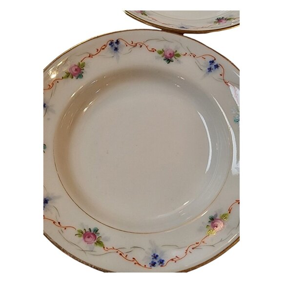 Unbranded Set Of 5 Pink Blue Floral Gold Trim Saucer For Teacup *SAUCERS ONLY* - Picture 8 of 16